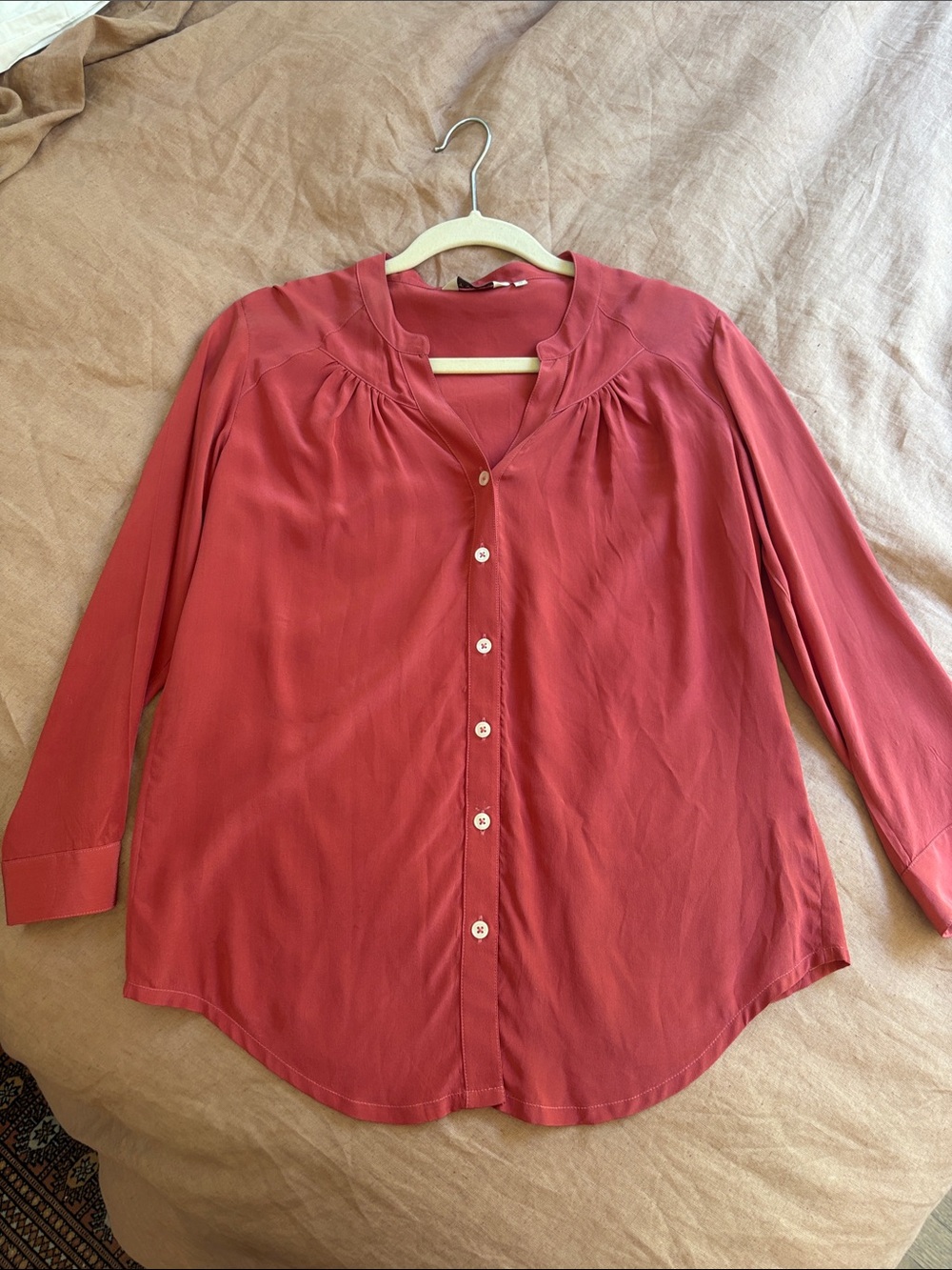 Silk dress shirt